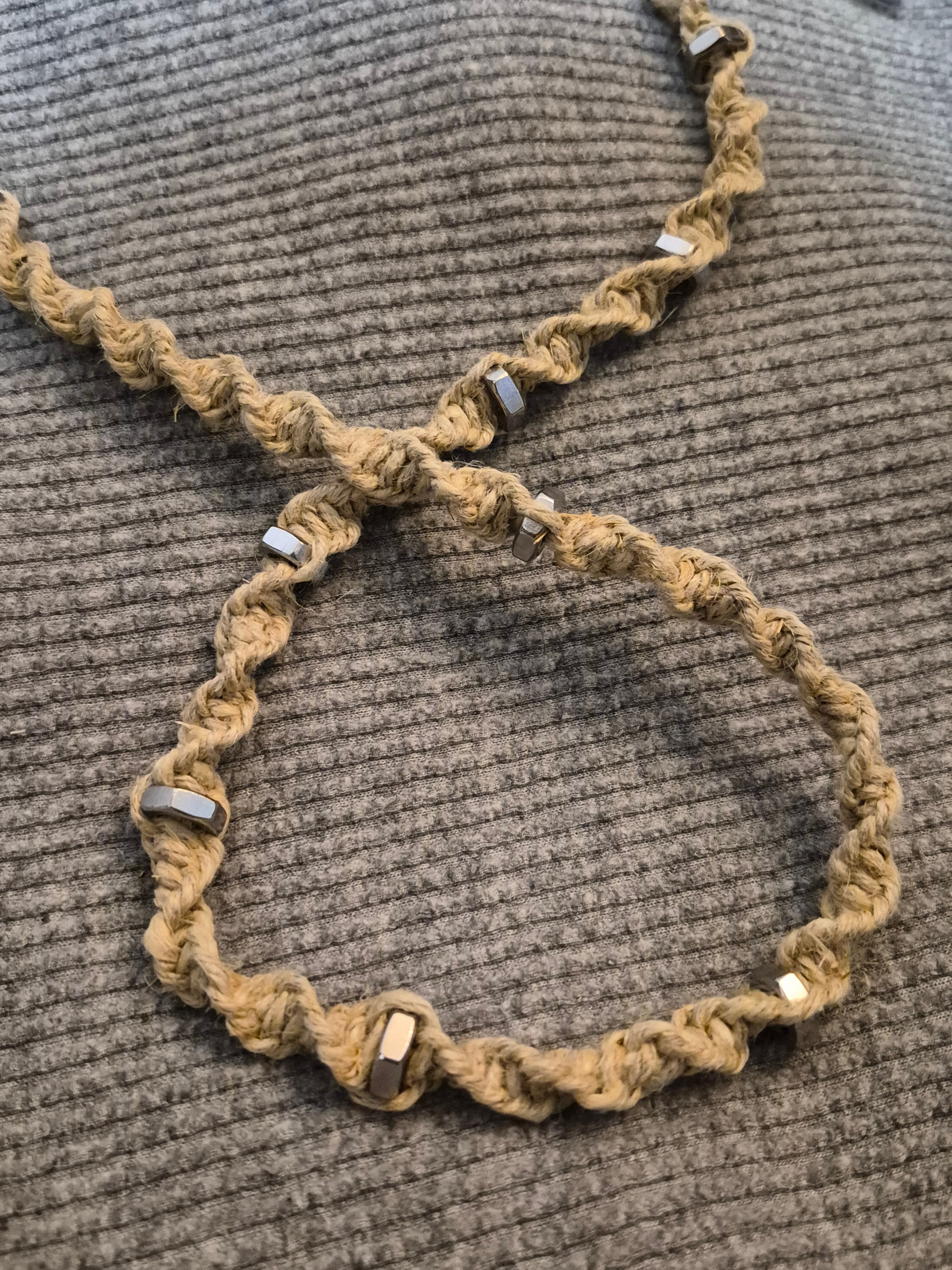 Twisted hemp lanyard — view 4